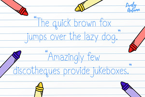 Crayon Font Handwriting Font