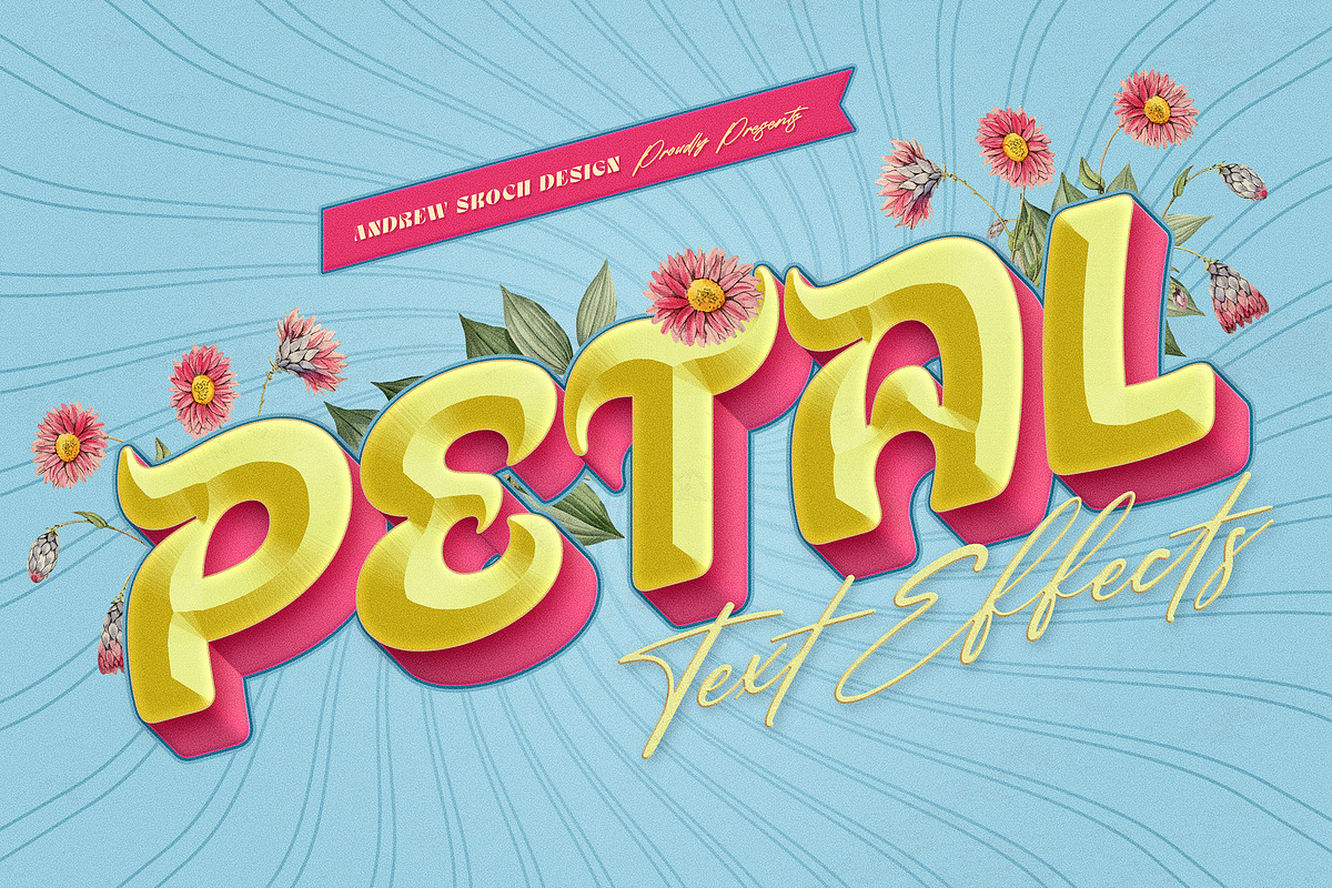 Floral Text Effects, a Layer Style Add-On by Andrew Skoch Design (Photo 5 of 10)