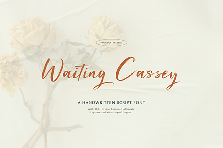 Waiting Cassey | Handwritten Script