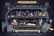 Nocturne Nouveau Branding Kit, a Decorative Illustration by Polar Vectors (Thumbnail 1 of 20)