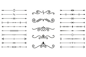 Decorative Dividers Set, an Illustration by Vector Creator