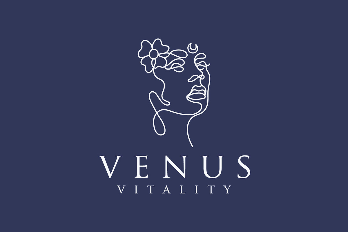 face line art luxury logo design, a Branding & Logo Template by Vinsvectory (Photo 2 of 3)