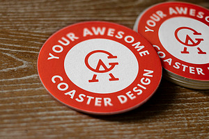 Round Coaster Mockup Pack