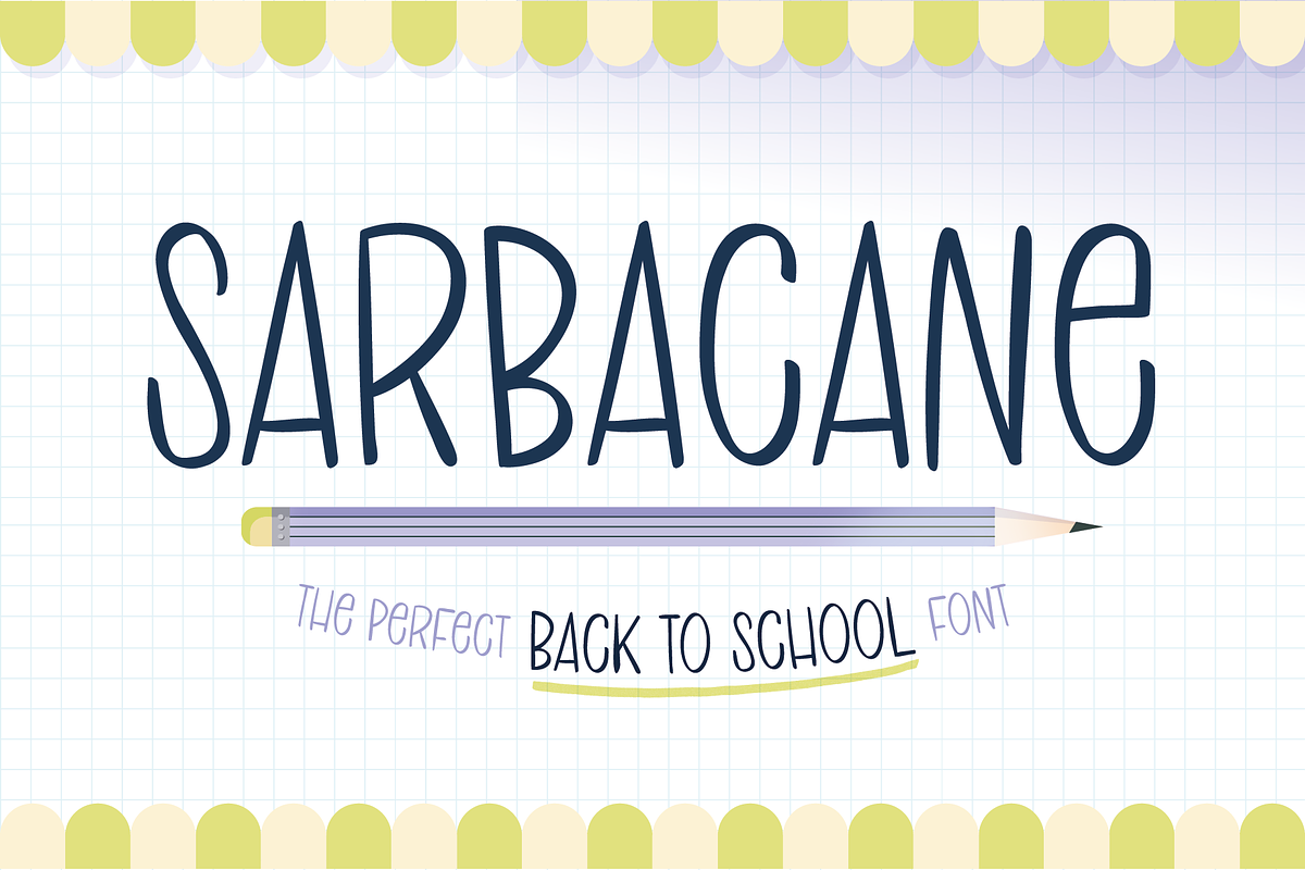 SARBACANE | Handwritten font, a Handwritten Font by Fearless Confetti (Photo 1 of 8)