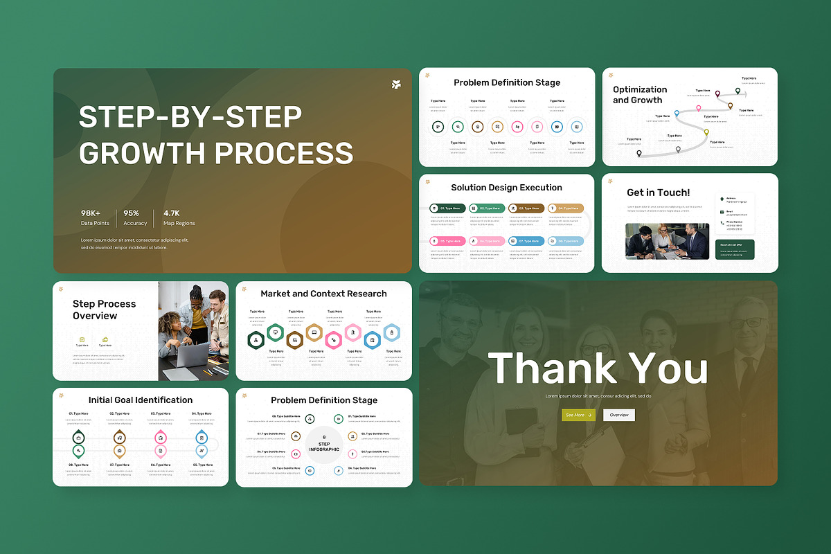 8 Steps infographic PowerPoint, a Presentation Template by Antstheme (Photo 3 of 4)
