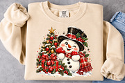 Christmas Snowman PNG, a Seasonal Illustration by Craft Nest (Thumbnail 5 of 6)