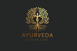 Ayurveda Logo Template