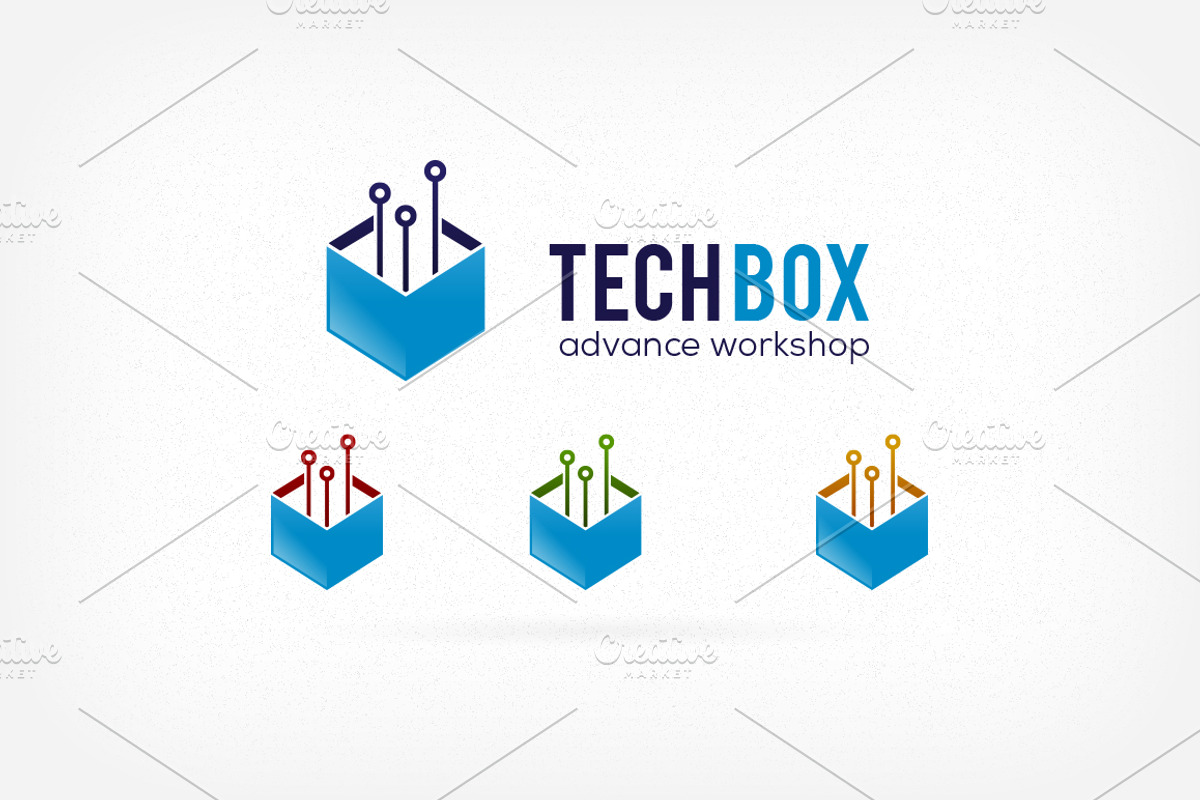 Tech Box Logo, a Branding & Logo Template by NasirGrfx