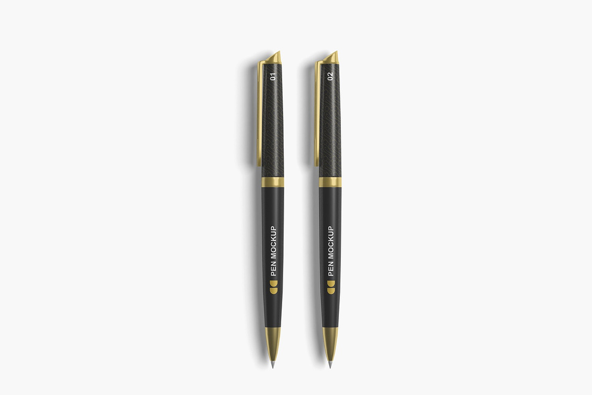 Realistic Pen Mockup, a Pens & Pencil Mockup by seramoe (Photo 2 of 5)