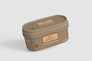 Ice Cream Tub Mock-Up, a Packaging Mockup by tiyasprabawa (Thumbnail 4 of 5)