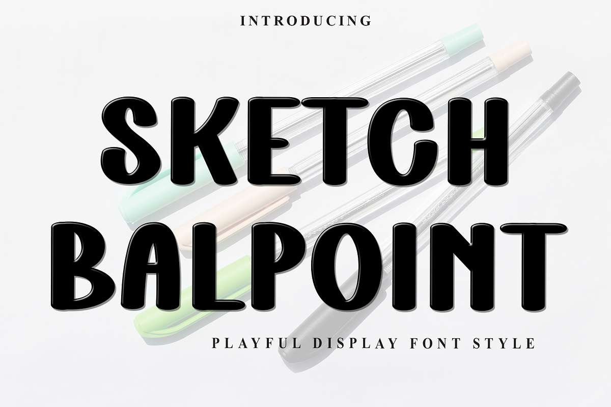 Sketch Ballpoint, a Script Font by FreshTypeINK (Photo 1 of 8)