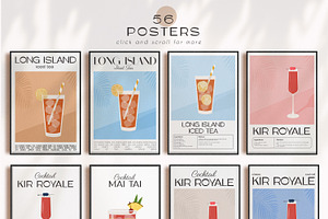 COCKTAIL O'CLOCK II Art Posters