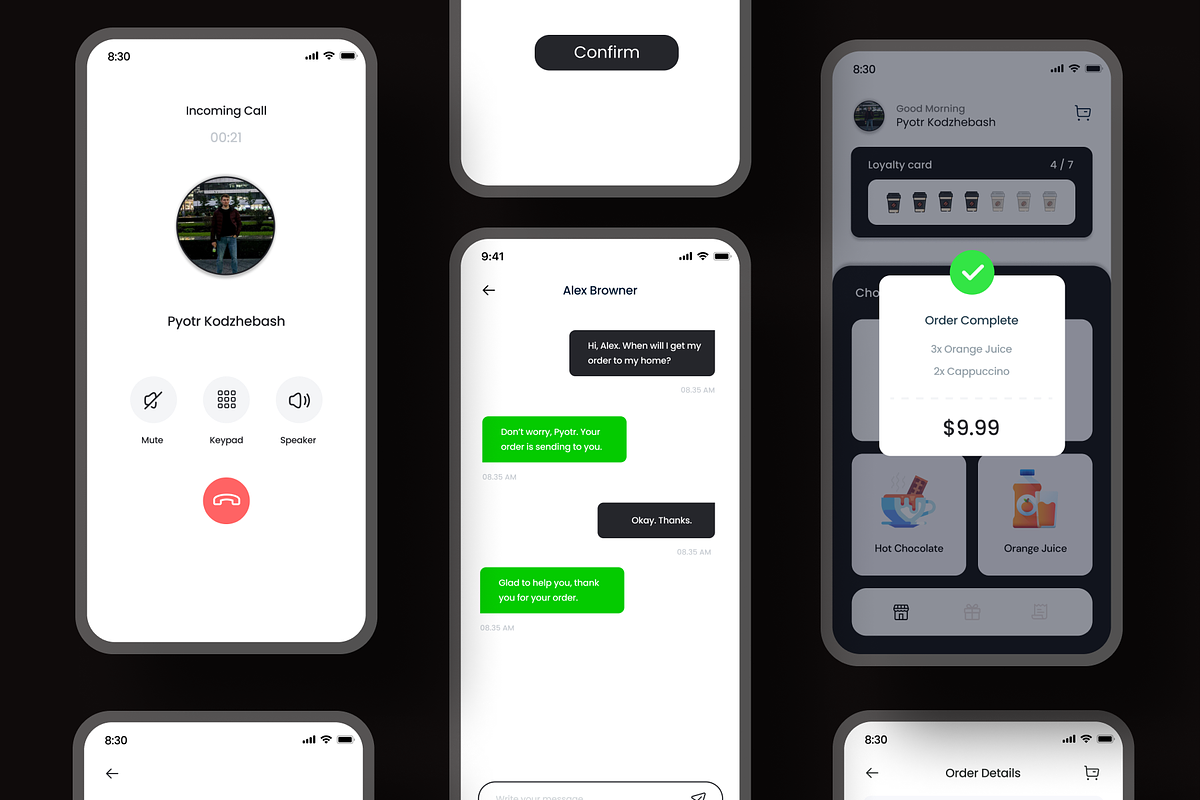 CoffeeShop Mobile App UI Kit - Figma, an UI Kit Template by Pixel Craft UI (Photo 5 of 8)