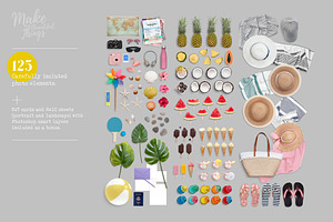 Summer Digital Styling Props V.1