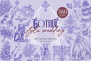 Wedding in GOTHIC style, an Object Graphic by Collection by VY (Thumbnail 1 of 17)