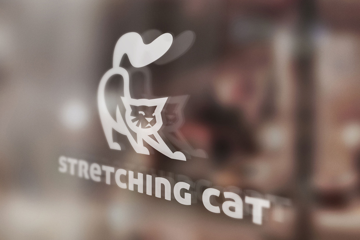Stretching Cat - Animal Mascot Logo, a Branding & Logo Template by ashenterprise (Photo 4 of 5)