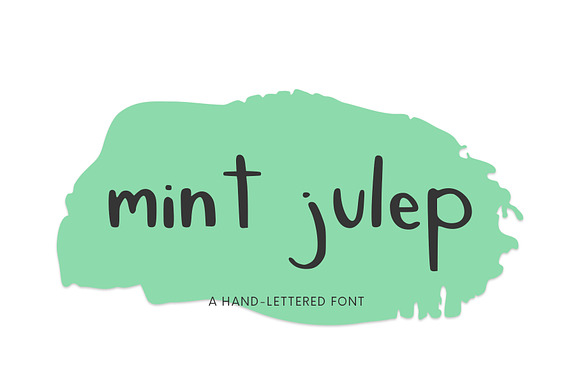 Mint Julep, A Hand-Lettered Font preview 6