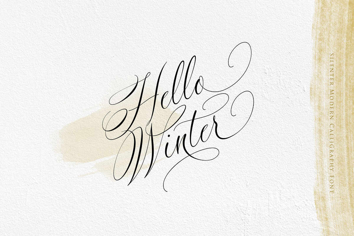 Silenter / Modern Calligraphy Font preview 7