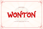 Wonton - Modern Chinese NewYear Font, a Serif Font by overlaytemplates (Thumbnail 1 of 5)