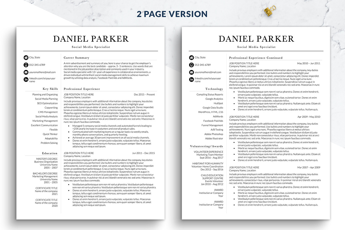 Executive CV/Resume Template Word, a Resume Template by BestResumes.Co (Photo 2 of 7)