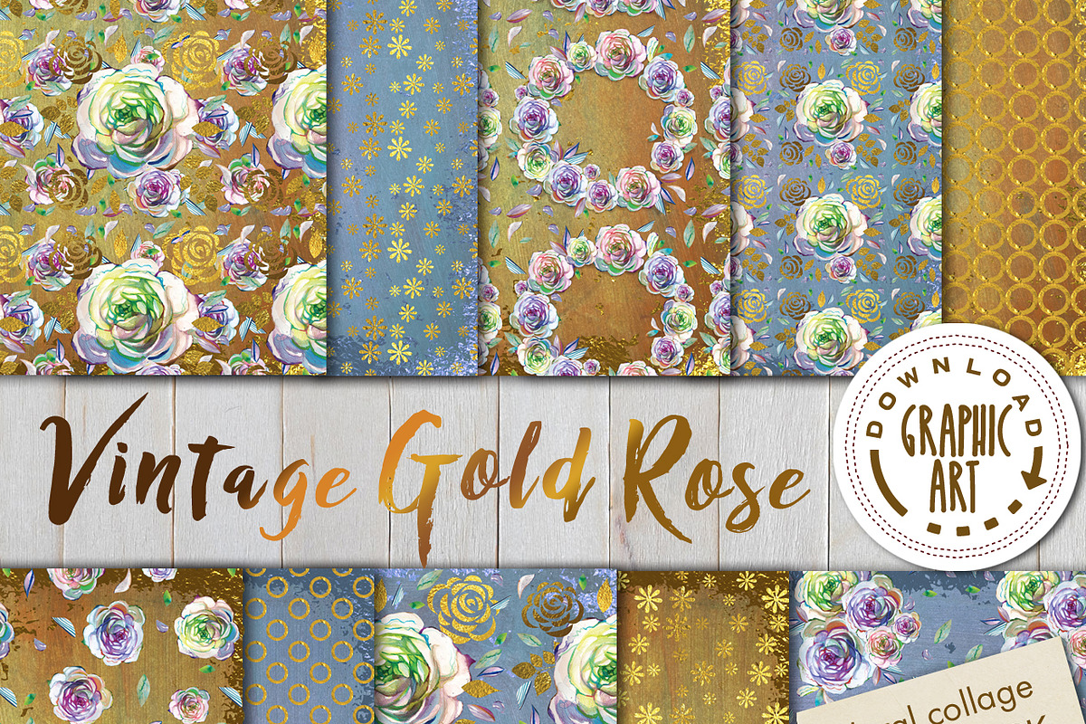 DIGITAL PAPER PATTERNS PACK, a Pattern Graphic by Download Graphic Art (Photo 1 of 5)