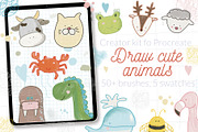 Stamp brushes bundle for Procreate, a Brush Add-On by Let's Art (Thumbnail 6 of 19)