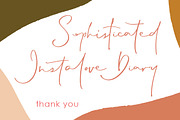 Instalove Diary, a Script Font by AMINMARIO (Thumbnail 11 of 11)
