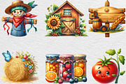 Summer Farming Time Clipart PNG, an Illustration by Black Bird Studio (Thumbnail 6 of 6)