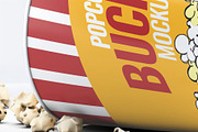 Popcorn Bucket & Cup Mock-Up, a Product Mockup by DesignRushMarket (Thumbnail 4 of 9)