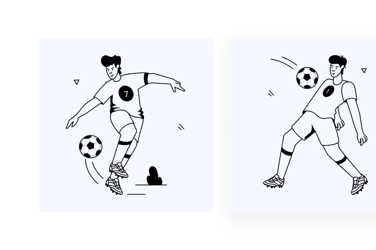 Flat Soccer Illustrations, a Sport Illustration by Vectors Market (Photo 11 of 11)