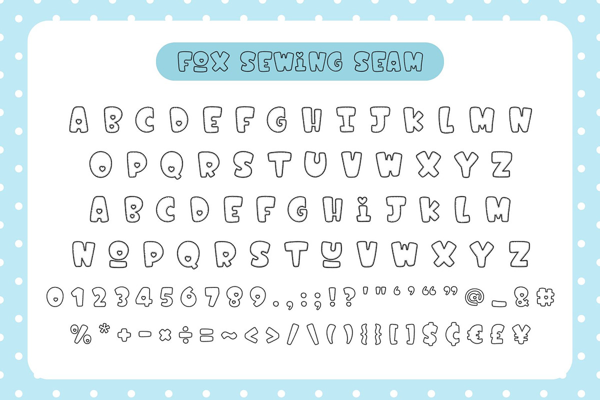 Fox Sewing 7 Fonts Style, a Handwritten Font by Fox7 By Rattana (Photo 12 of 13)