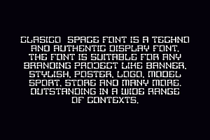 Clasico Space - Cyber & Tech Font