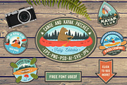 Canoe and Kayak Patches, an Illustration by sivVector (Thumbnail 1 of 2)