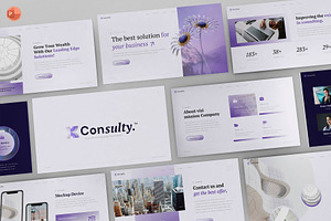 Business Consulting PowerPoint, a Presentation Template by Pixslides