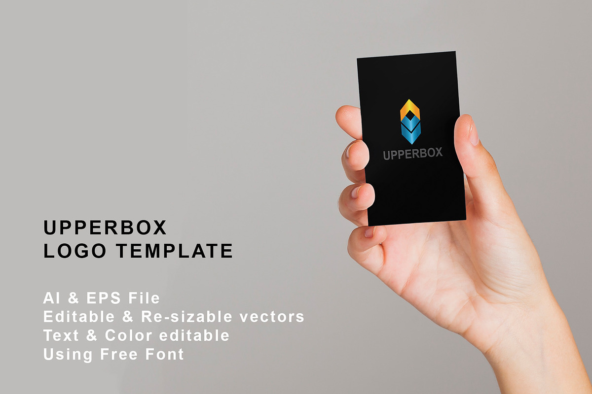 UPPERBOX Logo Template, a Branding & Logo Template by Art Zooted (Photo 3 of 3)
