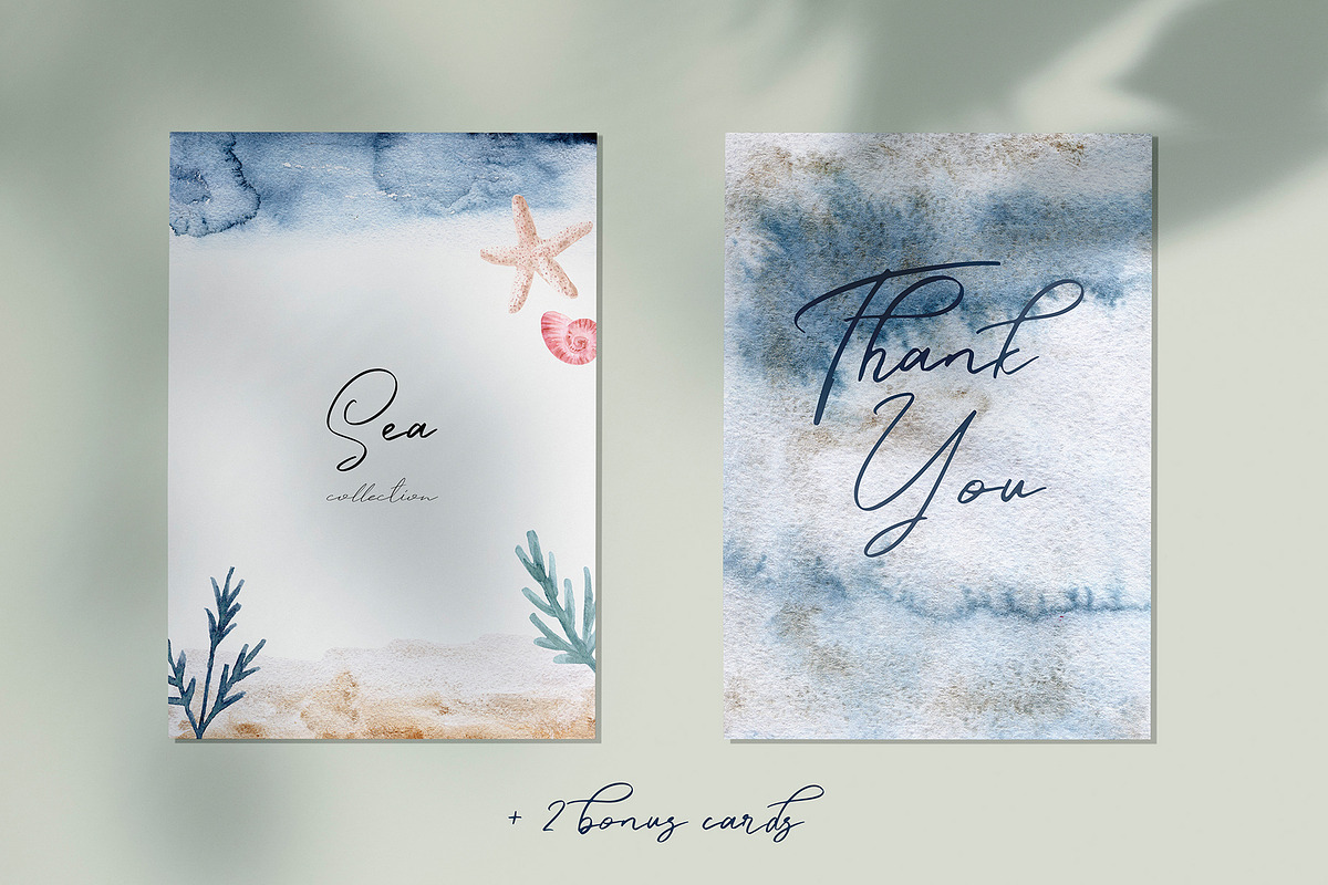 Watercolor Sea Collection. Patterns, an Object Graphic by Slastick (Photo 7 of 7)