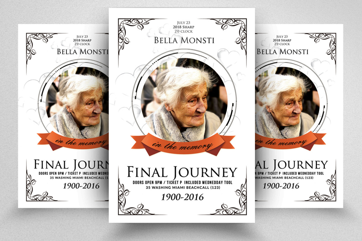 10 Memorial & Funeral Flyer Bundle, a Flyer Template by Business Flyers (Photo 11 of 11)