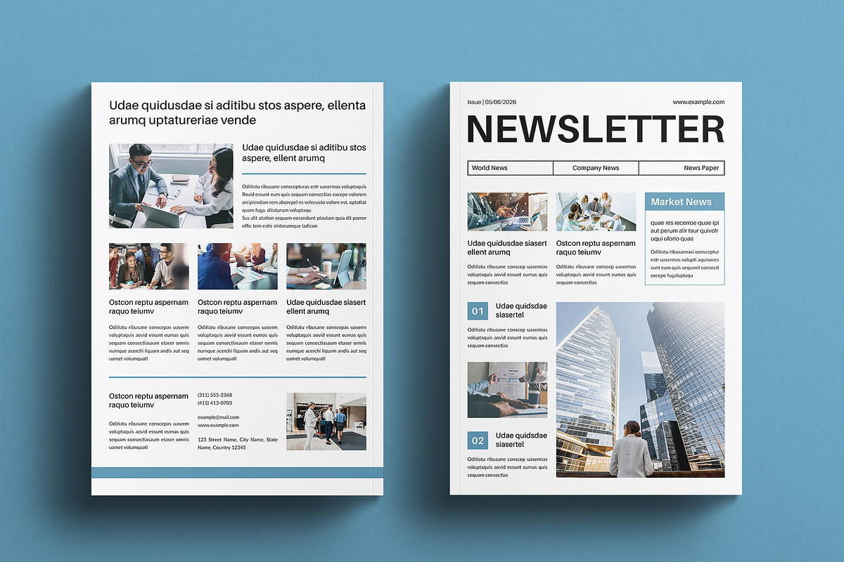 Newsletter Template, a Brochure Template by E-Type (Photo 7 of 7)