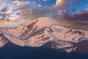 Sunset spring Carpathian mountains, a Nature Photo by YuriyB