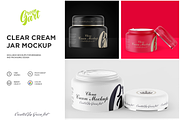 3 PSD Clear Cream Jar Mockup, a Product Mockup by Green Art (Thumbnail 1 of 12)