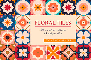 Floral Tiles - Patterns And Tiles