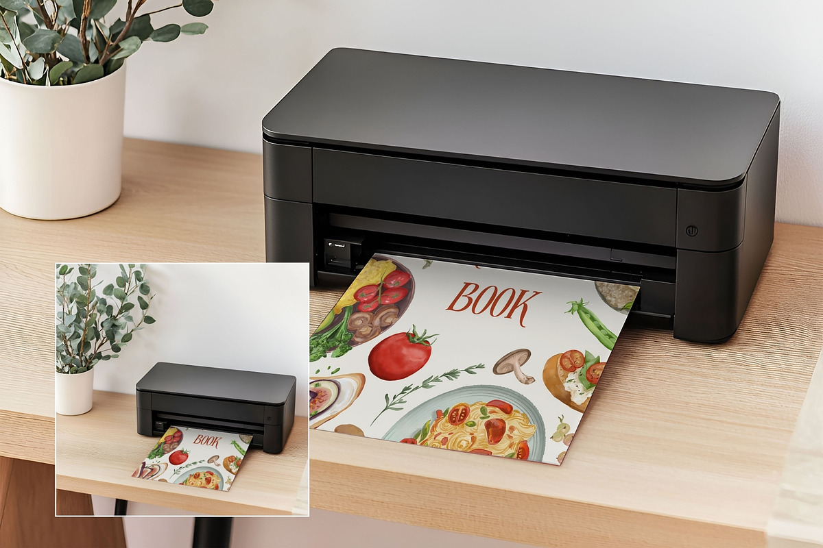 Scandi A4 Printer Mockup PR-SC-01, a Books & Magazine Mockup by Callistemon Creative (Photo 4 of 8)