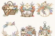 Rustic Autumn Wildlife Clipart, an Object Illustration by BusyDaydesign (Thumbnail 4 of 9)