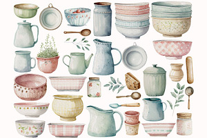 Farmhouse Baking Clipart Collection