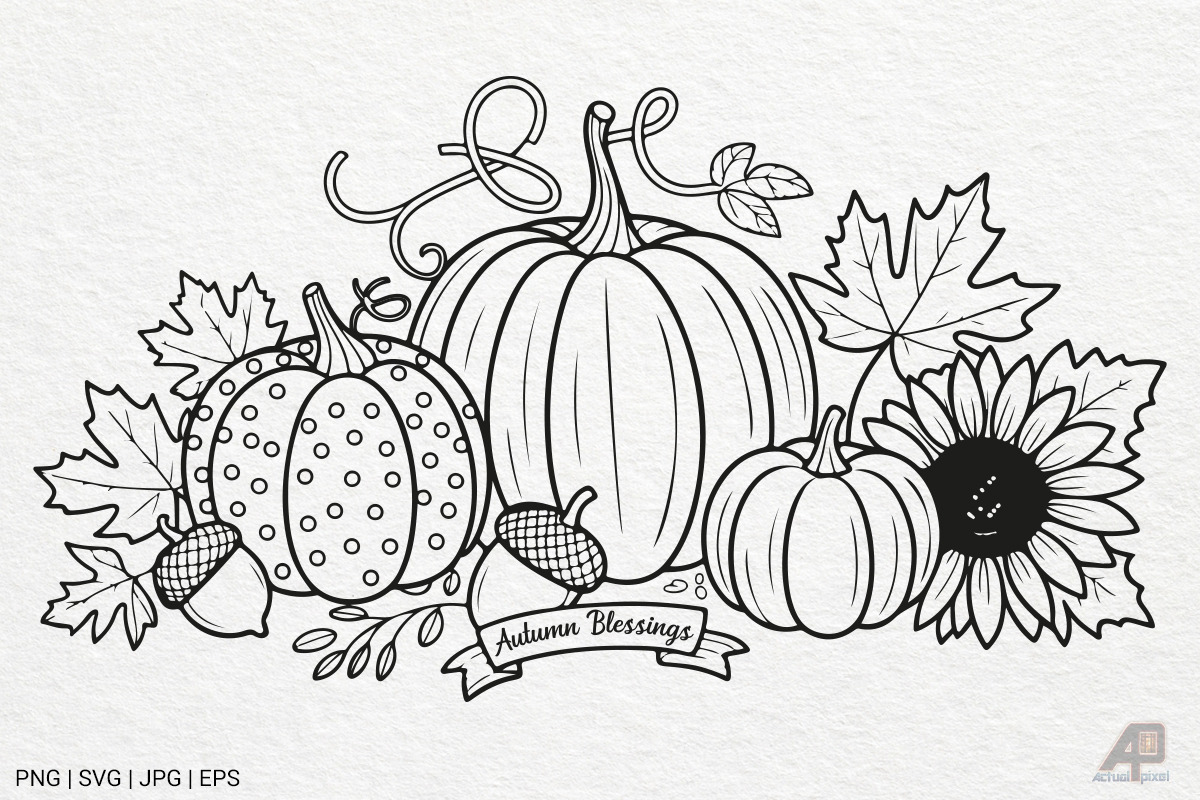 Pumpkin Fall Autumn SVG PNG Bundle, a Photo by Actual Pixel (Photo 3 of 19)