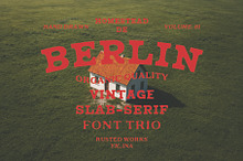 de Berlin - Vintage Slab Font Trio