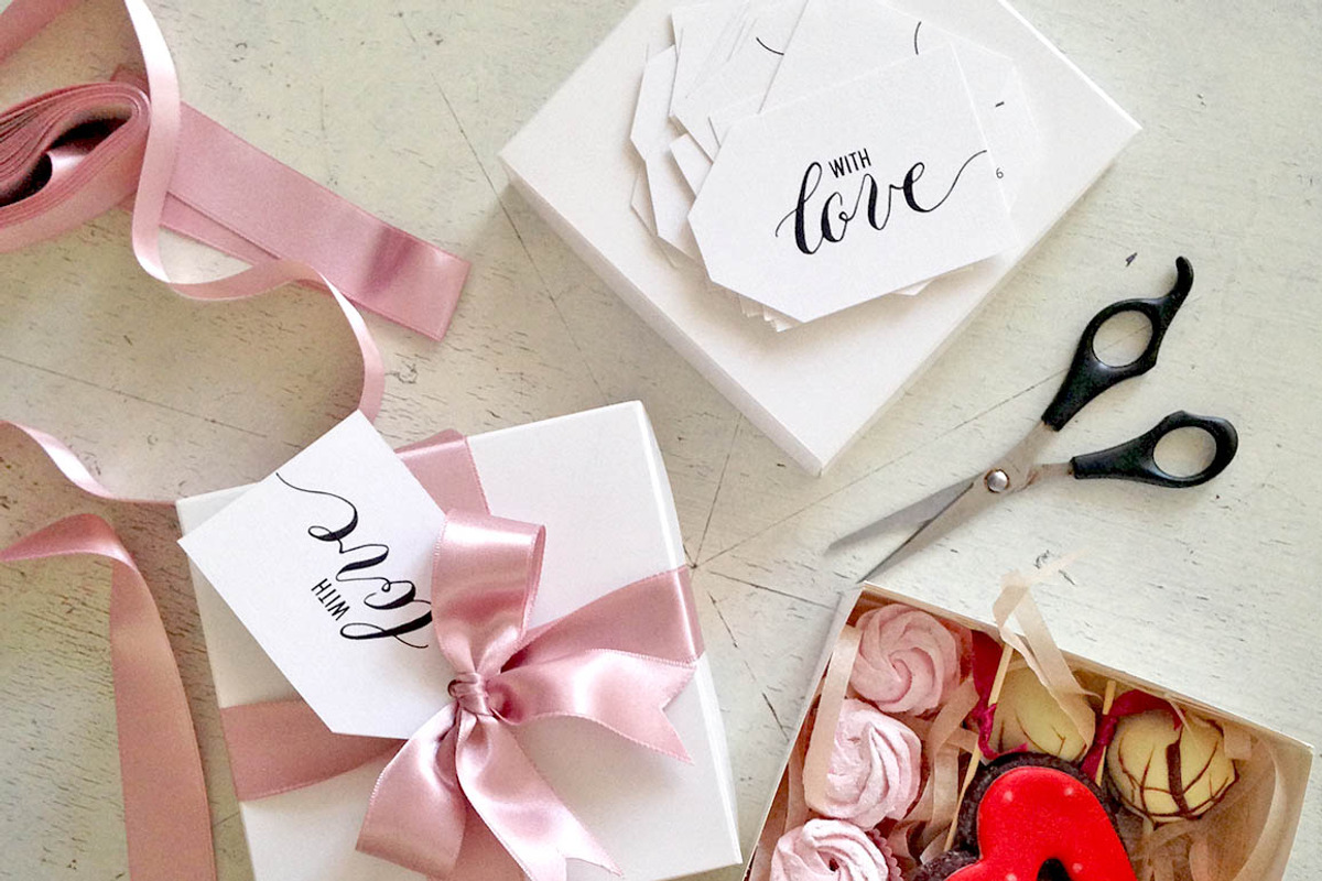 With Love, Printable Gift Tags, an Illustration by Irina Vascovet (Photo 2 of 2)