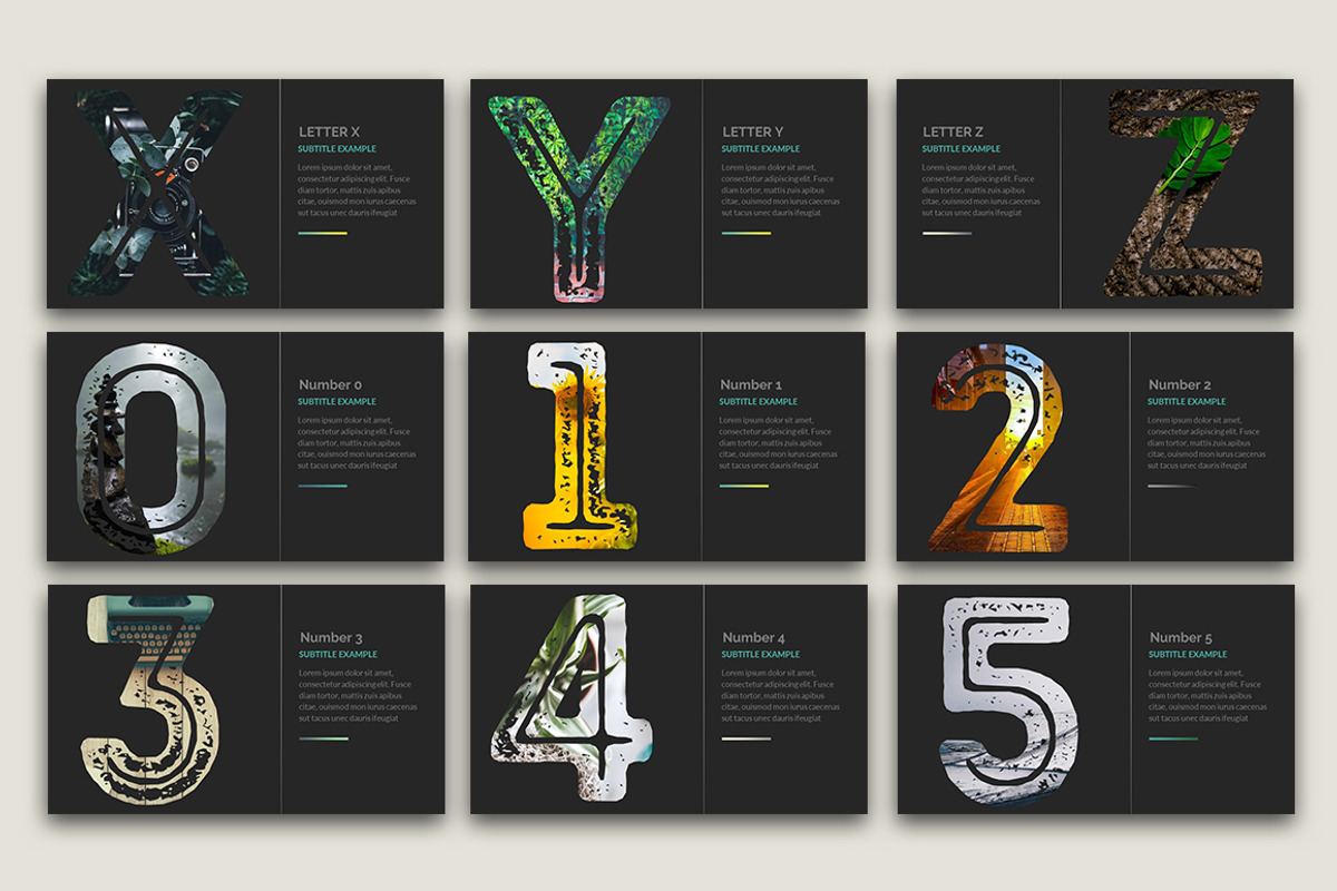 Alphabet | Keynote Presentation, a Presentation Template by Zacomic Studios