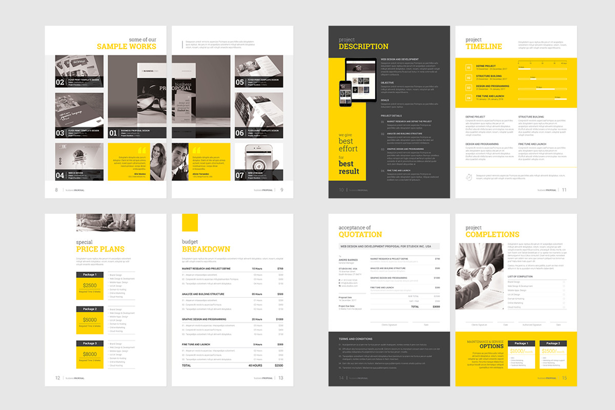 Proposal, a Brochure Template by DesignJanala (Photo 3 of 11)