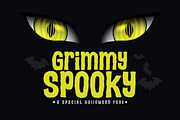 Grimmy Spooky, a Sans Serif Font by khurasan (Thumbnail 1 of 5)